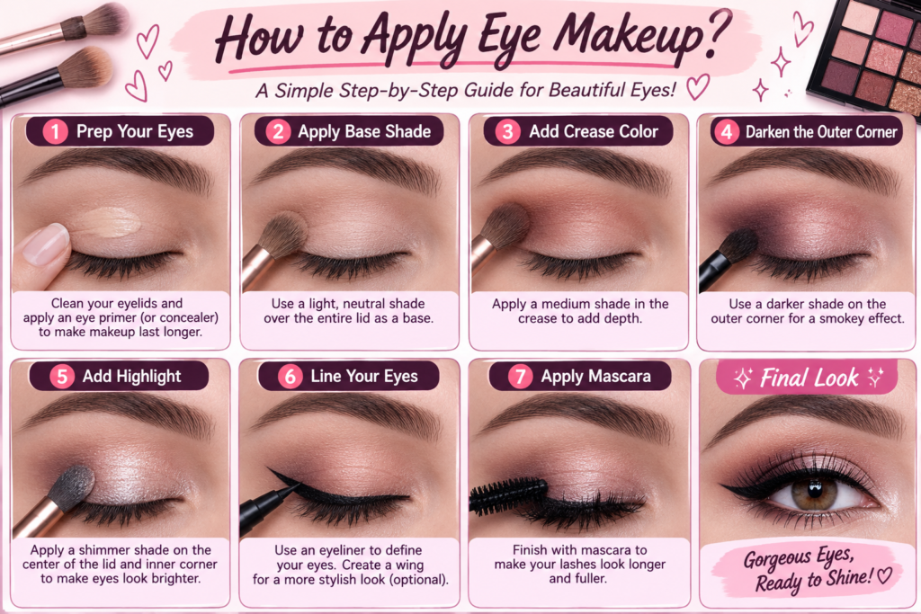 How to Apply Eye Makeup?
