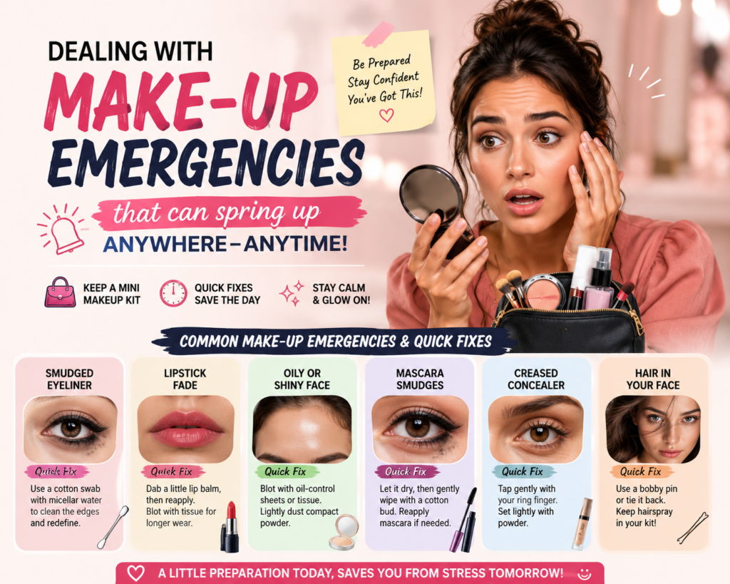 Dealing with make-up emergencies that can spring up anywhere-anytime!