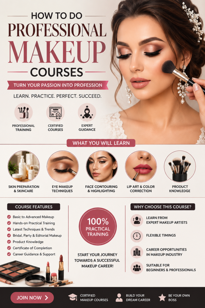 HOW TO DO PROFESSIONAL MAKEUP COURSES
